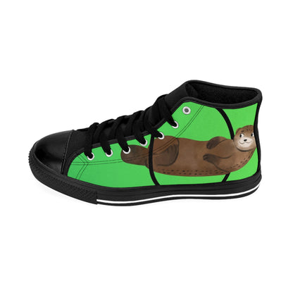 GREEN OTTER WOMEEN'S HIGH-TOP SNEAKERS