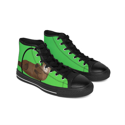 GREEN OTTER WOMEEN'S HIGH-TOP SNEAKERS